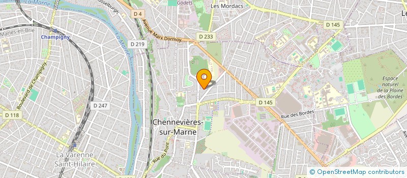 localisation de l'entreprise SCI CRYSTAL 94  CHENNEVIERES-SUR-MARNE