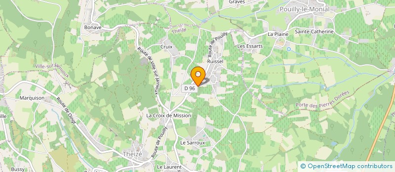 localisation de l'entreprise SCI CRYSTAL LA JANSONNE  THEIZE