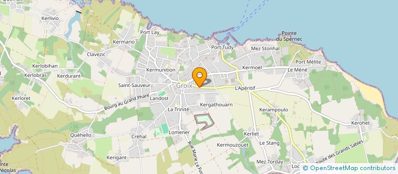 localisation de l'entreprise SCI CRYSTAR  GROIX