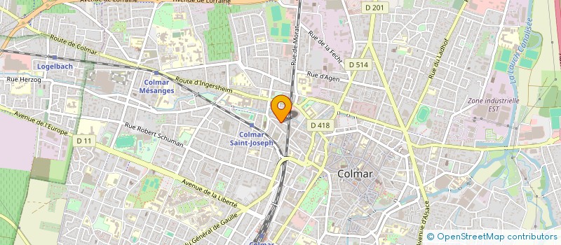 localisation de l'entreprise SCI CS 2010  COLMAR