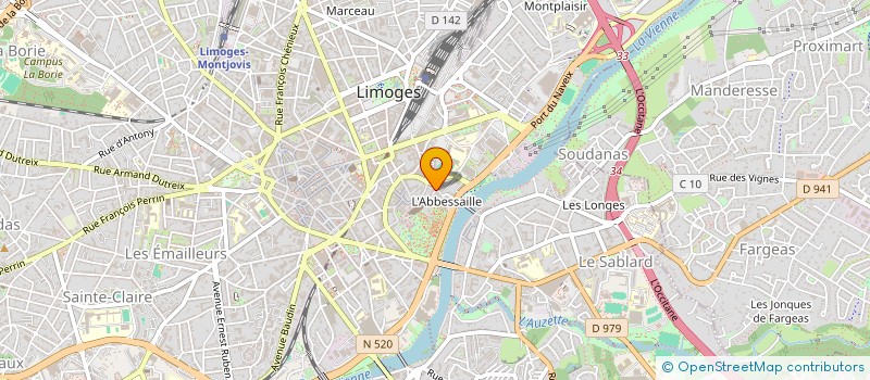 localisation de l'entreprise SCI CS à LIMOGES