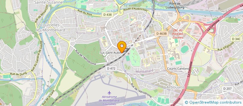 localisation de l'entreprise SCI CS  MONTBELIARD