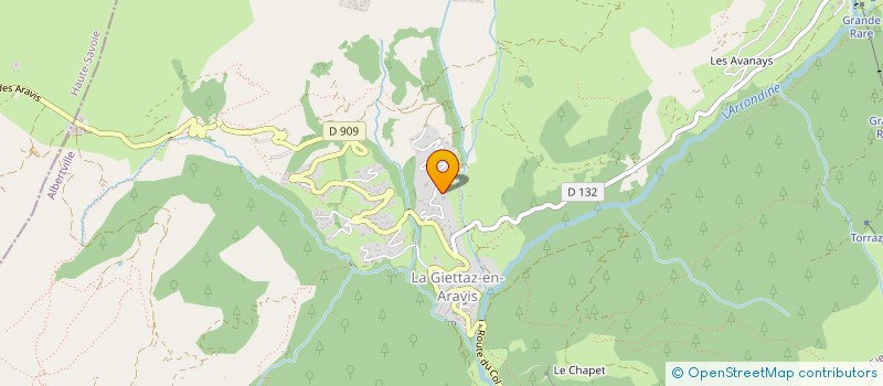 localisation de l'entreprise SCI CS CORPORATION  LA GIETTAZ