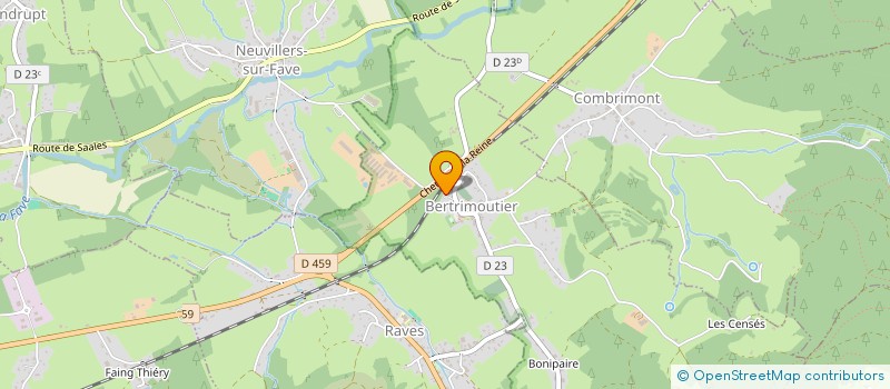 localisation de l'entreprise SCI CS IMMO  BERTRIMOUTIER