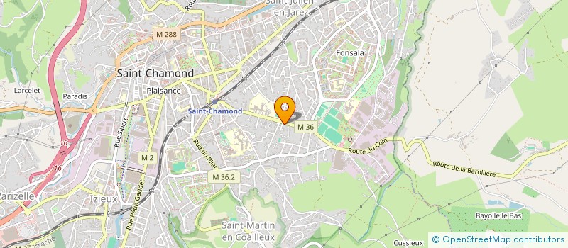 localisation de l'entreprise SCI CS2M  SAINT-CHAMOND