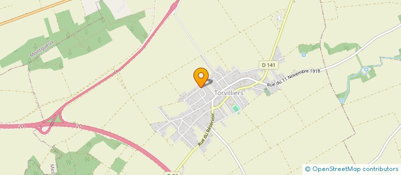 localisation de l'entreprise SCI CS2ZA à TORVILLIERS