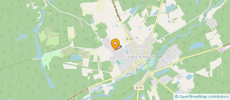 localisation de l'entreprise SCI CSA à LIGNY-LE-RIBAULT