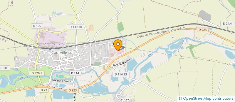 localisation de l'entreprise SCI CSA à COURVILLE-SUR-EURE