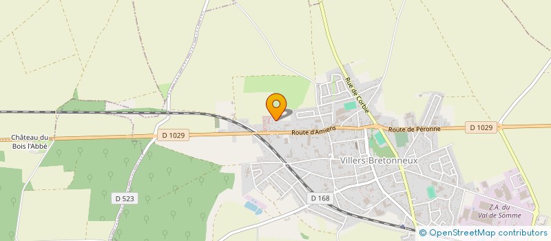localisation de l'entreprise SCI CSAC LECOCQ à VILLERS-BRETONNEUX