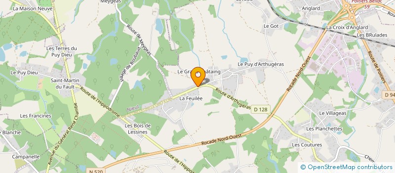 localisation de l'entreprise SCI CSC BAT à COUZEIX