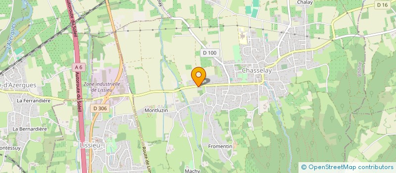 localisation de l'entreprise SCI CSEN  CHASSELAY