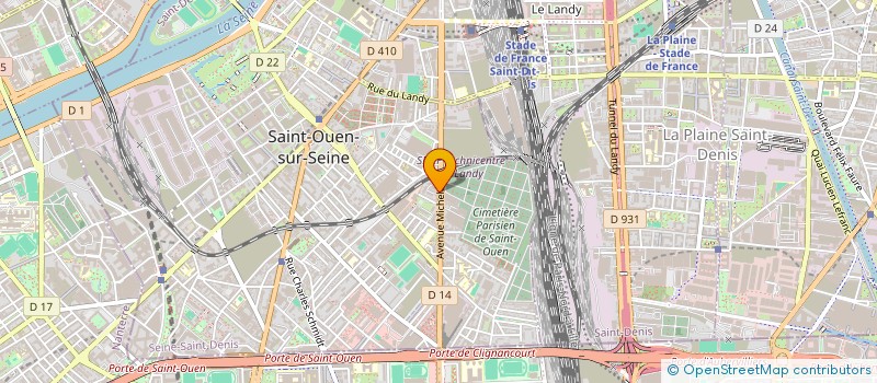 localisation de l'entreprise SCI CSETIPHON  SAINT-OUEN-SUR-SEINE