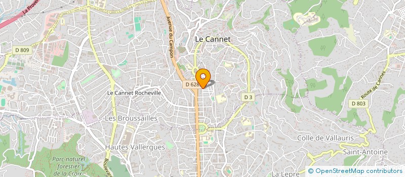 localisation de l'entreprise SCI CSF GAIS  LE CANNET