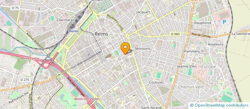 localisation de l'entreprise SCI CSG  REIMS