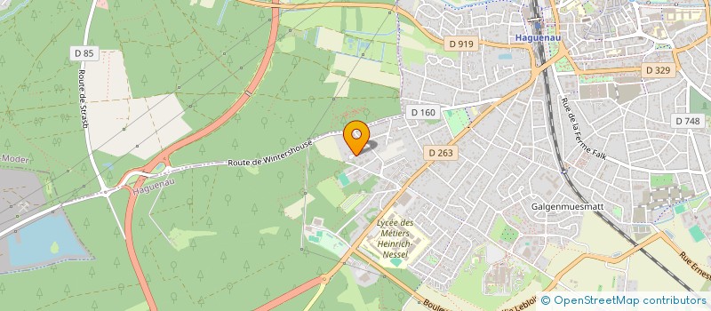 localisation de l'entreprise SCI CSG  HAGUENAU