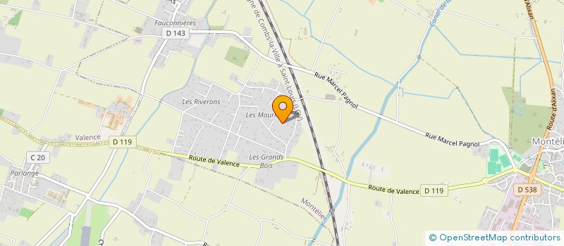 localisation de l'entreprise SCI CSG  MONTELIER