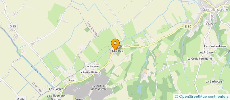 localisation de l'entreprise SCI CSG IMMO  SAINT-BROLADRE