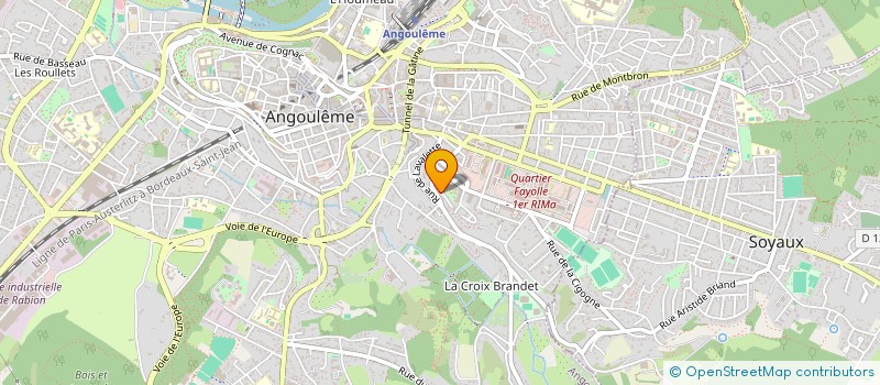 localisation de l'entreprise SCI CSH à ANGOULEME