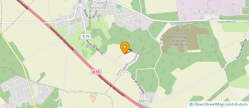 localisation de l'entreprise SCI CSJM  LA CHAPELLE-LONGUEVILLE