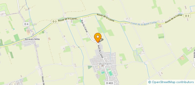 localisation de l'entreprise SCI CSK  WARHEM