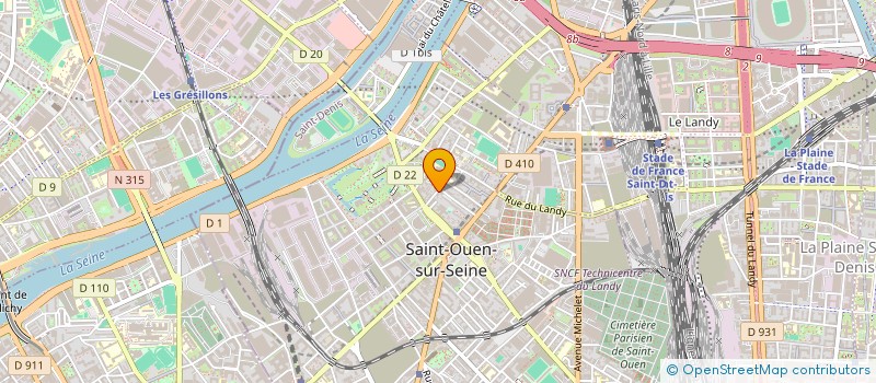 localisation de l'entreprise SCI CSKR  SAINT-OUEN-SUR-SEINE