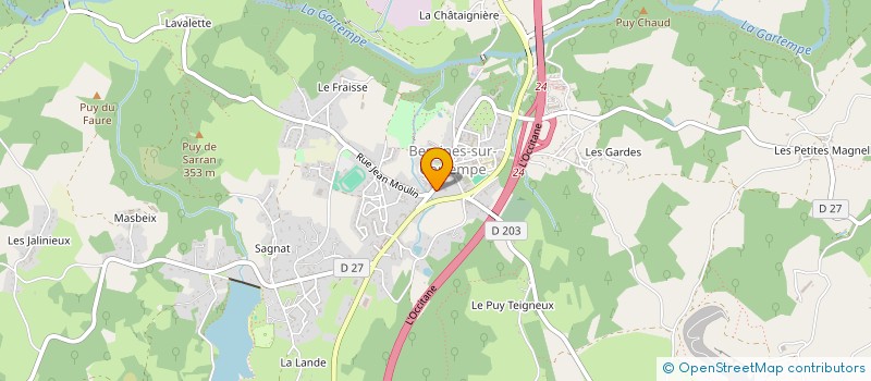 localisation de l'entreprise SCI CSL  BESSINES-SUR-GARTEMPE