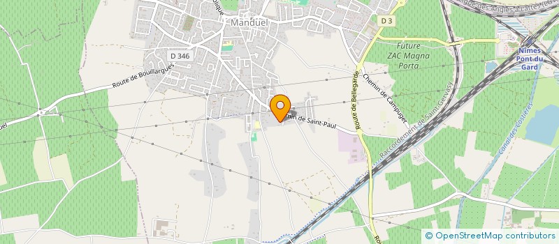 localisation de l'entreprise SCI CSL & ZB  MANDUEL