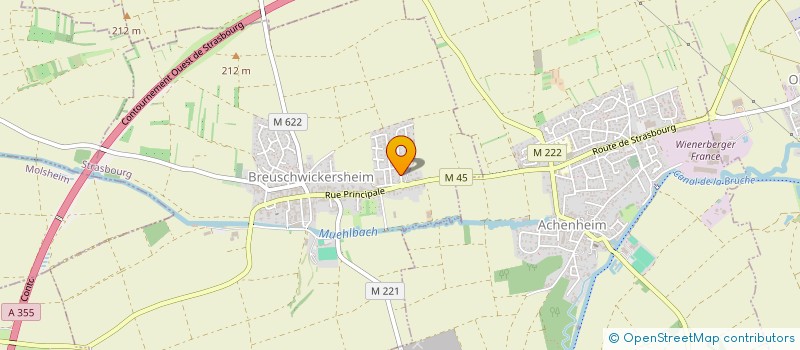 localisation de l'entreprise SCI CSM CITRON  BREUSCHWICKERSHEIM