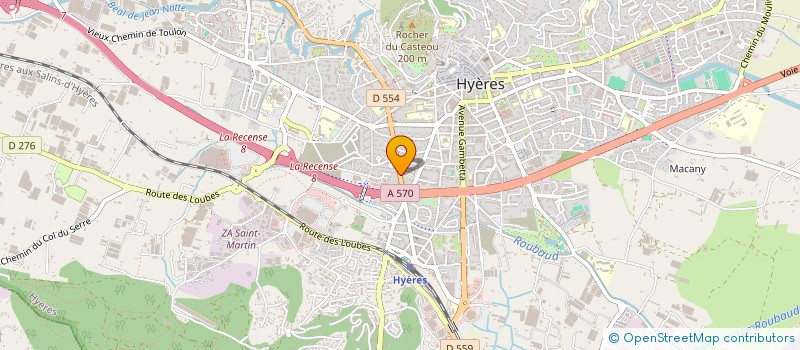 localisation de l'entreprise SCI CSM LUNE à HYERES