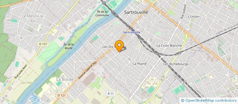 localisation de l'entreprise SCI CSM9  SARTROUVILLE