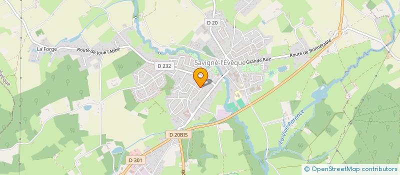 localisation de l'entreprise SCI CSMA  SAVIGNE-L'EVEQUE