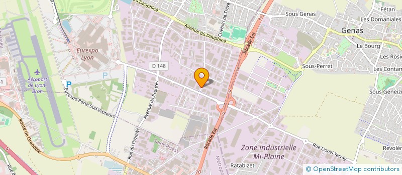 localisation de l'entreprise SCI CSMI  CHASSIEU