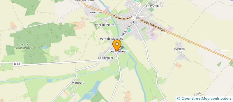 localisation de l'entreprise SCI CSML INVEST à CLION