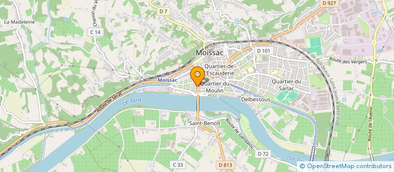 localisation de l'entreprise SCI CSNM  MOISSAC