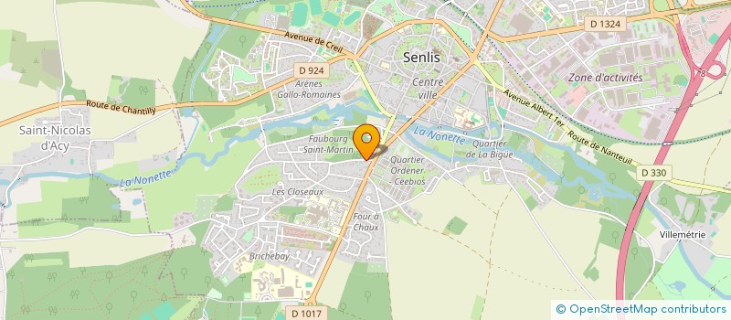 localisation de l'entreprise SCI CSNV  SENLIS