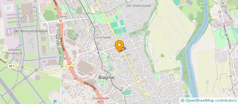 localisation de l'entreprise SCI CSP 53  BLAGNAC