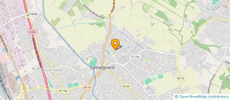 localisation de l'entreprise SCI CSP  CASTELGINEST