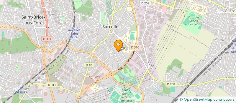 localisation de l'entreprise SCI CSPF  SARCELLES
