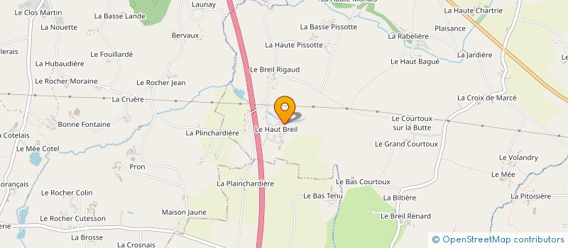 localisation de l'entreprise SCI CSPJG  LA CHAPELLE FLEURIGNE