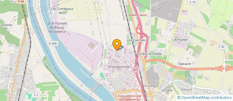 localisation de l'entreprise SCI CSRO  BOURG-LES-VALENCE