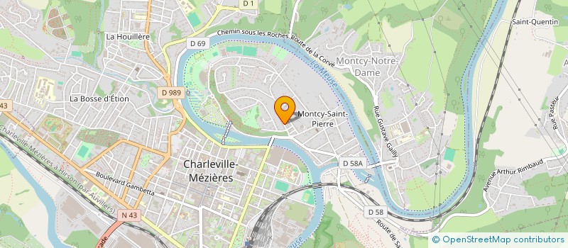 localisation de l'entreprise SCI CSS à CHARLEVILLE-MEZIERES