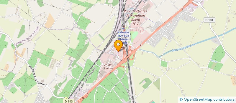 localisation de l'entreprise SCI CT LA ROMANAISE  BOURG-DE-PEAGE