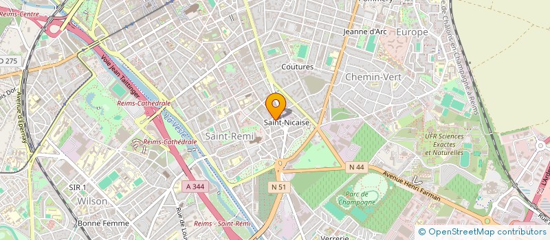 localisation de l'entreprise SCI CT2M  REIMS