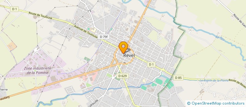 localisation de l'entreprise SCI CT2S  REVEL