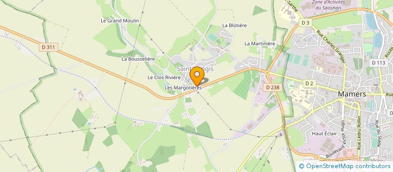 localisation de l'entreprise SCI CTA 2M  SAINT-LONGIS