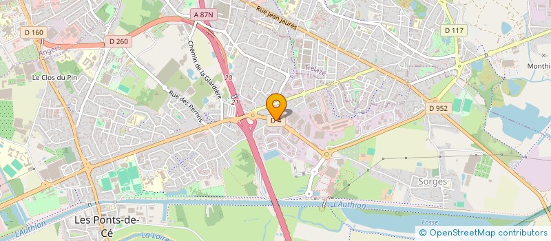 localisation de l'entreprise SCI CTAL  LES PONTS-DE-CE