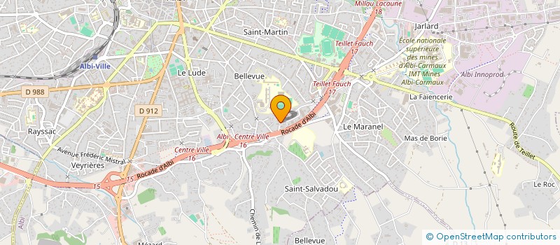 localisation de l'entreprise SCI CTB à ALBI
