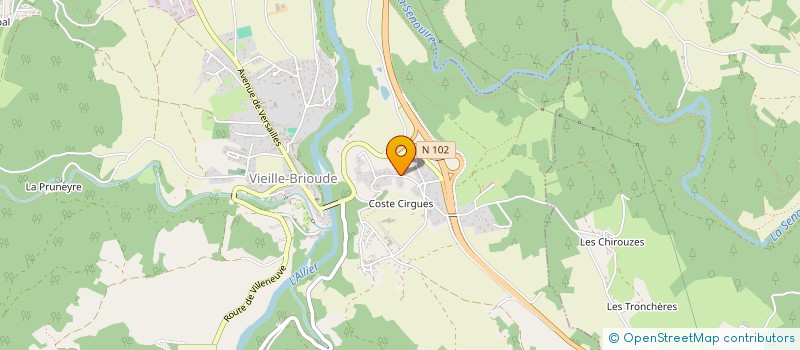 localisation de l'entreprise SCI CTC  VIEILLE-BRIOUDE