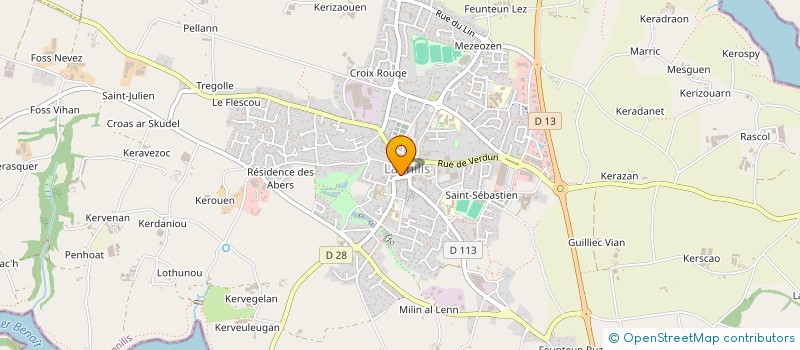 localisation de l'entreprise SCI CTDL  LANNILIS