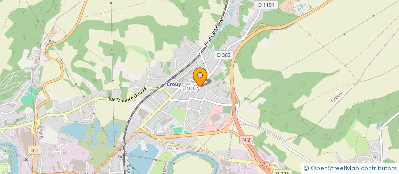 localisation de l'entreprise SCI CTG  CROUY